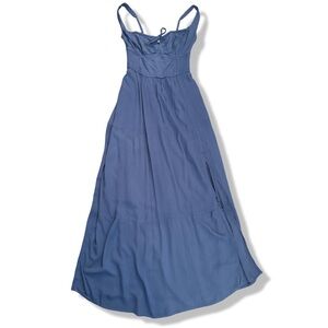 Hollister Maxi Summer Dress Size S Blue